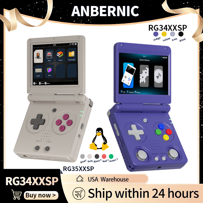 Gaming Console Sale - Anbernic RG34XXSP RG35XXSP Flip Console de