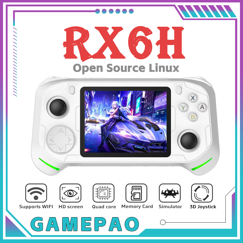 Gaming Console Handheld Retro - Console de Videogame Retro Portátil RX6H
