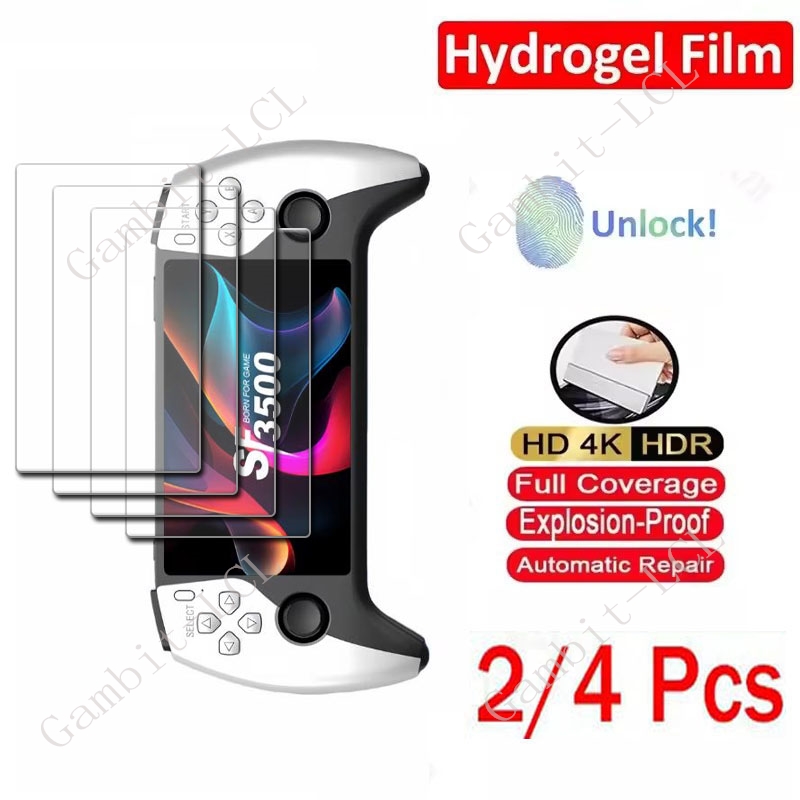 Gaming Console Handheld Retro - Película hidrogel hidráulica completa HD, 2/4
