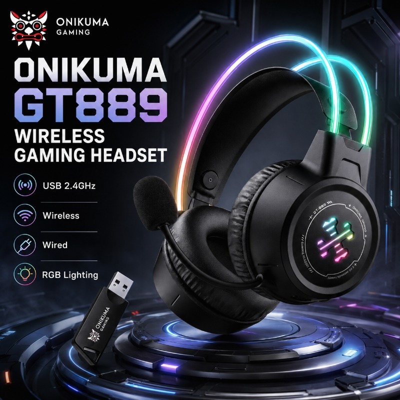Gaming Console Apple - Fones de Ouvido para Jogos ONIKUMA