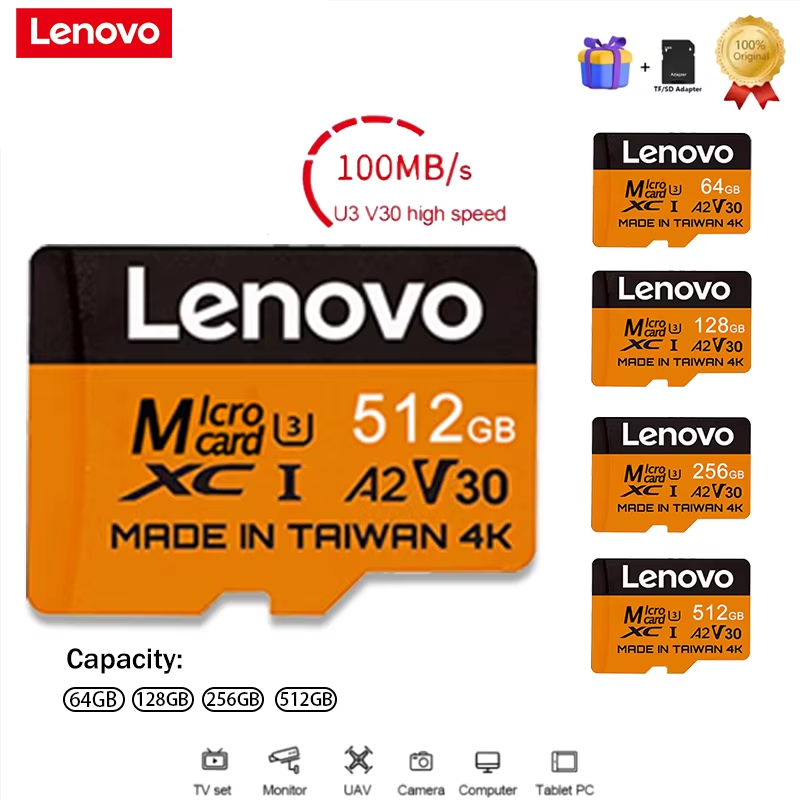 Gaming Console Lenovo - Cartões de Memória Micro TF SD