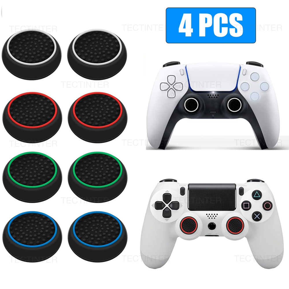 Gaming Console Joystick - 4PCS Capas de Silicone para Thumbsticks