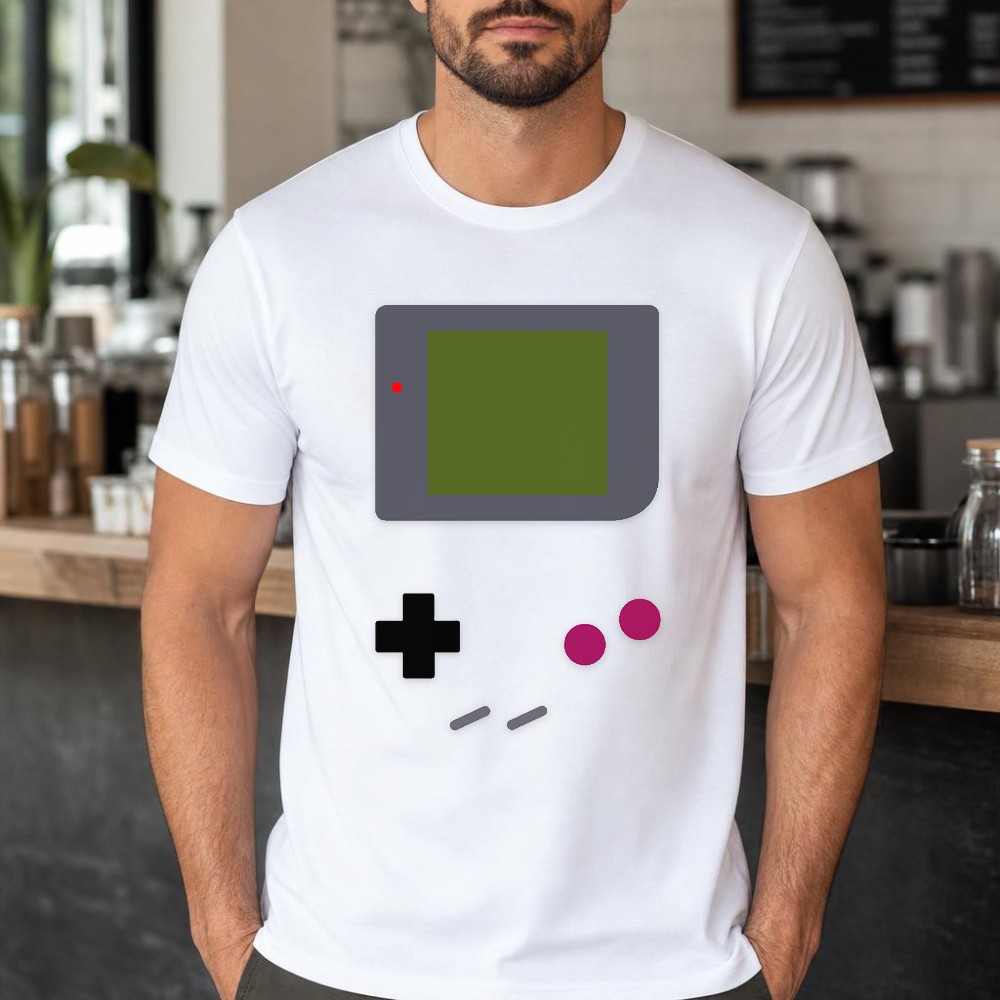 Gaming Console In 90S - Camiseta gráfica retrô de console de