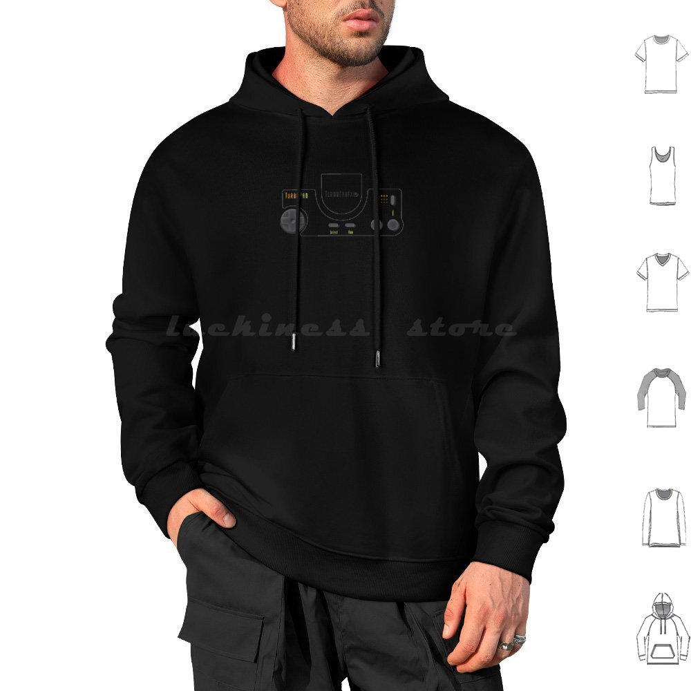 Gaming Console In 90S - Turbo Pad Hoodie Algodão Manga Longa