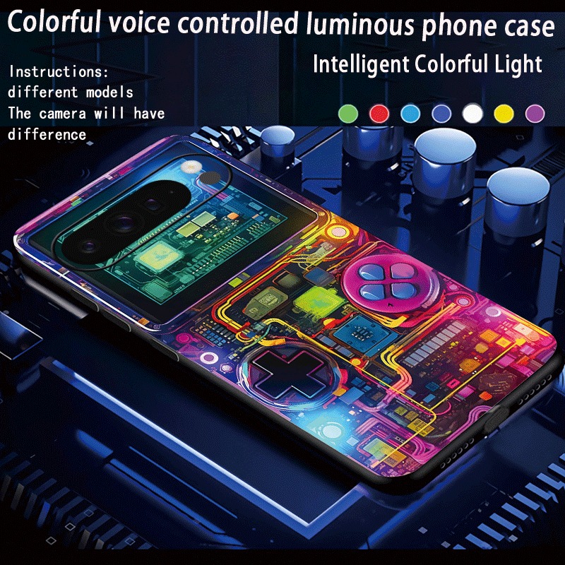 Gaming Console Google - Capa de Telefone LED para Console