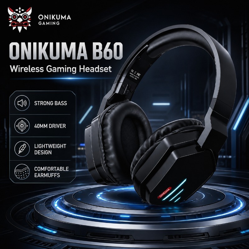 Gaming Console In Amazon - Fone de Ouvido Sem Fio ONIKUMA