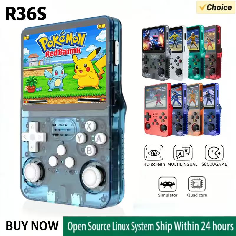 Gaming Console Handheld Retro - Console de Jogo Portátil R36S com