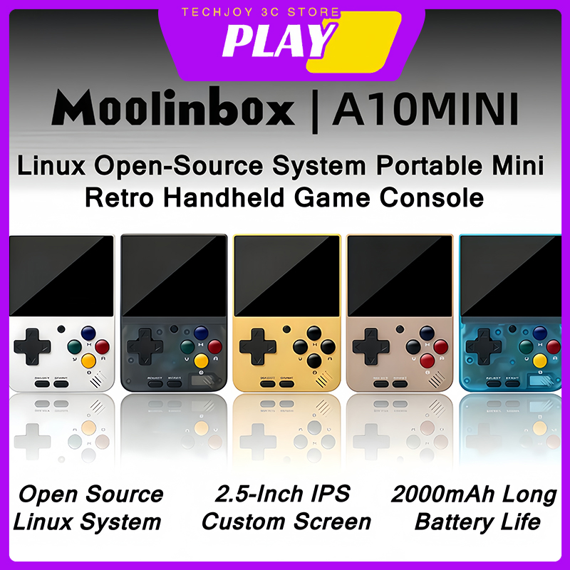 Gaming Console Handheld Retro - Moolinbox A10Mini Console de Jogos Retro