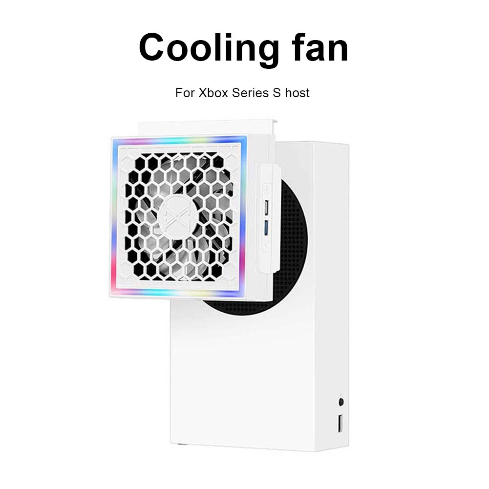Gaming Console Xbox Series S - LED Cooler Ventilador com Luz de