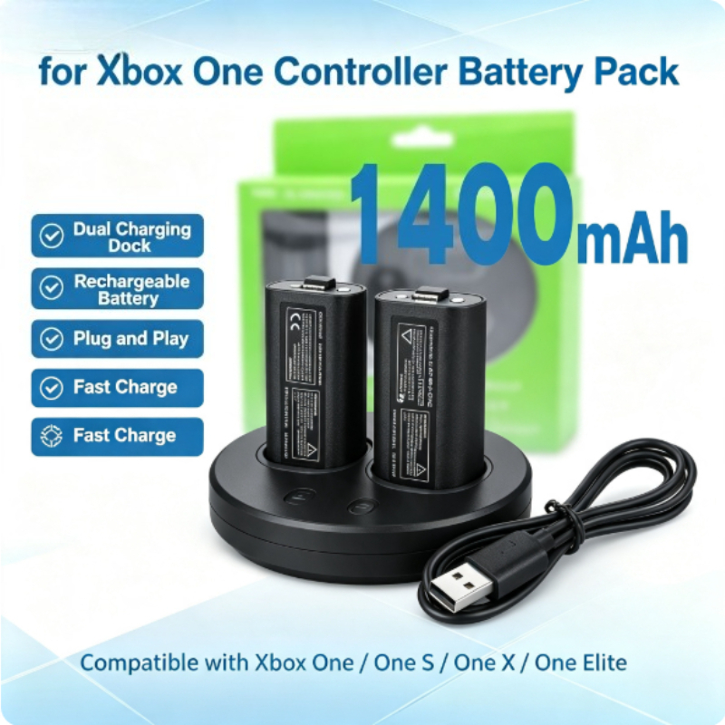 Gaming Console Xbox Series S - Bateria Recarregável Integrada de 1400mAh para