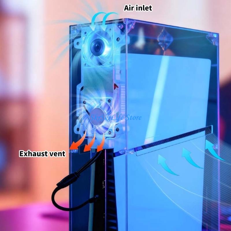 Gaming Console Display Case - Capa protetora transparente E65E para console
