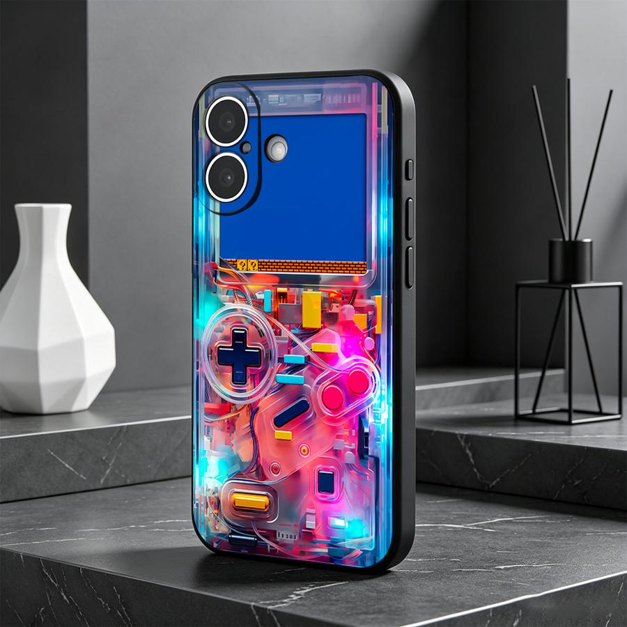 Gaming Console Apple - Capa de Celular Colorida para Jogos