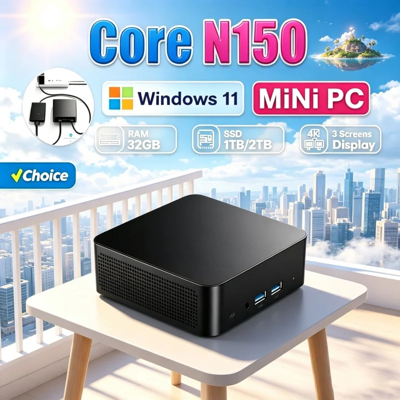 2026 Posh Core N150 MINI PC Wi - Gaming Console Com avaliação e preço