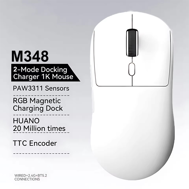 M348 2.4G Mouse sem fio recarr - Gaming Console Ipad avaliação e preço