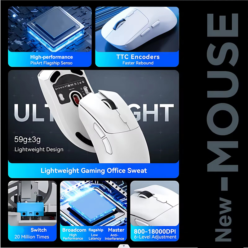 M348 2.4G Mouse sem fio recarr - Gaming Console Ipad avaliação e preço