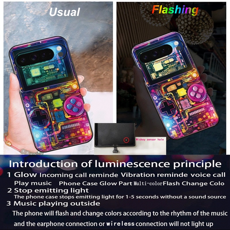 Capa de Telefone LED para Cons - Gaming Console Google avaliação e preço