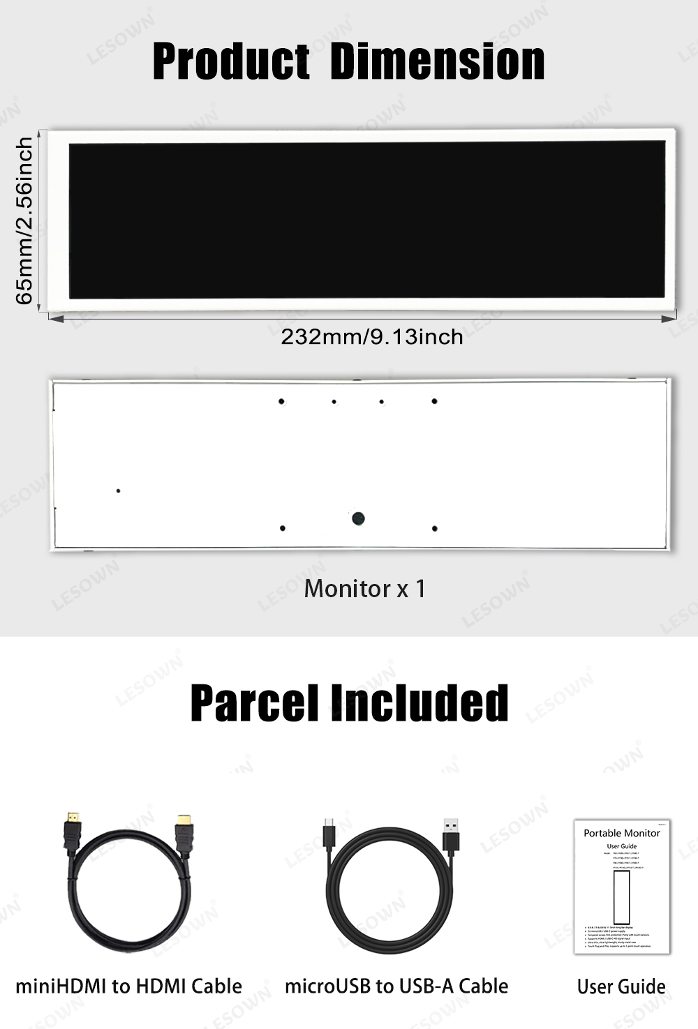 Monitor Horizontal LESOWN de 8 - Gaming Console Display Case avaliação e preço