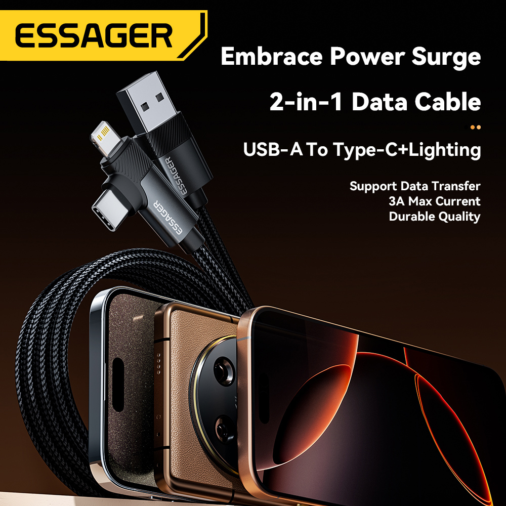 Essager 2 em 1 cabo de ângulo  - Gaming Console Ipad avaliação e preço