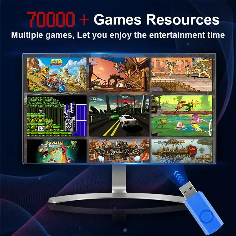 Console de jogos retrô 70000 + - Gaming Console Windows avaliação e preço